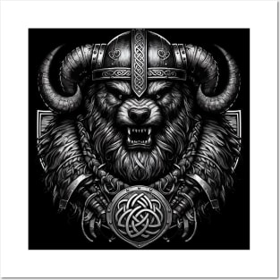 Bear Berserker Norse Mythology Viking Warrior Posters and Art